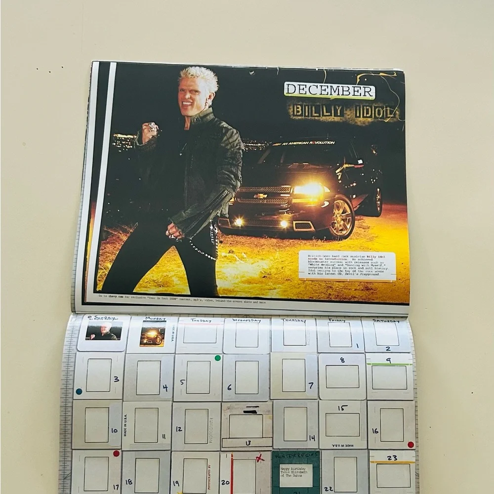 CHEVY / Year In Rock 2006 Calendar